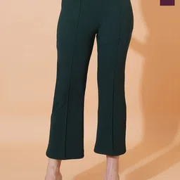 Kintu Parantu Women Pack of 2 Comfort Mid-Rise Regular Trousers-image-60