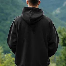 FastColors Men Printed Hooded Sweatshirt image 2