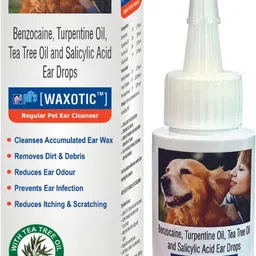 pil Waxotic Pet Ear Cleanser with Tea Tree Oil | Cleanses Accumulated Ear Wax | 60 ml Pet Ear Cleanser-picture-13