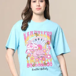 Dreambe Women Printed T-shirt-image-88