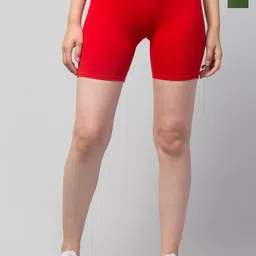 Attire Zone Women Skinny Fit Low-Rise Cycling Sports Shorts-picture-20