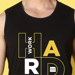 WOOSTRO Men Pack of 2 Typography PrintedSlim Fit T-shirt image 4