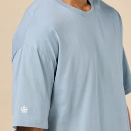 CULT Printed Drop-Shoulder Sleeves Bio Finish One More Rep Back Oversized Cotton T-shirt image 2