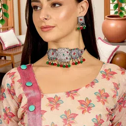 GULKEE FAB Floral Zari Designer Saree image 5