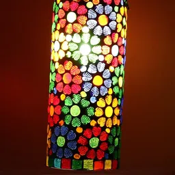 SOMIL Printed Glass Cylinder Ceiling Lamps image 4