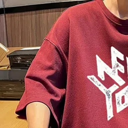 StyleCast x Revolte Men Typography Printed Round Neck Oversized T-shirt image 4