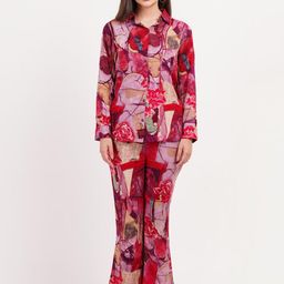 FIMS Printed Shirt With Palazzo Co-Ords-picture-0