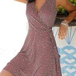 StyleCast Printed Fit & Flare Dress-picture-40