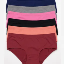 FiveFlag Pack Of 6 Mid-Rise Anti Bacterial Hipster Briefs-picture-39