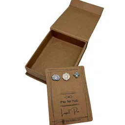 The Tie Hub Blue Plated Brass Brooch-picture-57