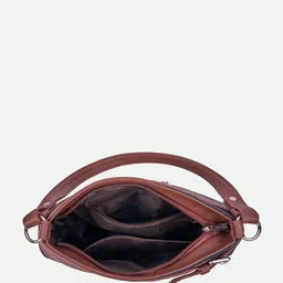 alt by zouk ZOUK Printed Leather Structured Handheld Bag image 5