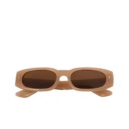 DukieKooky Unisex Rectangle Sunglasses with UV Protected Lens FZSG007C-Nude image 5
