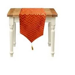 Pink Parrot Orange-Colored & Yellow Printed Table Runner-picture-26