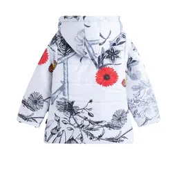 Hopscotch Girls White Polyester Printed Jackets-image-36