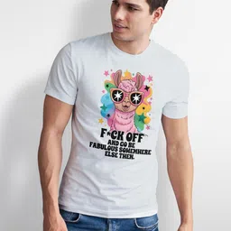 Seekbuylove Men Printed Bio Finish Short Sleeves T-shirt image 2