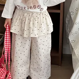 LULU & SKY Girls Printed Cotton Mini Flared Skirt Pants image 5