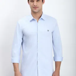Allen Solly Men Spread Collar Solid Cotton Slim Fit Casual Shirt-picture-29