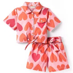 CrayonFlakes Girls Printed Top with Shorts-image-79