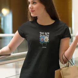 Moda Rapido Women Typography Striped Bio Finish Pockets Slim Fit T-shirt-image-35