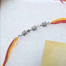 Maansh Artificial Beaded Thread Rakhi With Roli Chawal-picture-39