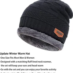 FLEXCYCAP Men Woollen Beanie with Neck Cover image 2