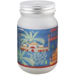 PENTADECO Blue & Red Printed Glass Matte Set of Cups and Mugs image 3