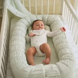 Baby Jalebi Turquoise Blue Sleep Cloud Baby Nest Bed-picture-31