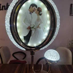 ritesh Valentine ovel Big Photo Frame Lamp 123 10 inch Frame image 5