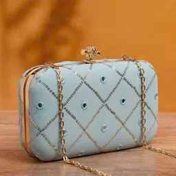 ARTKLIM Embroidered Box Clutch image 4