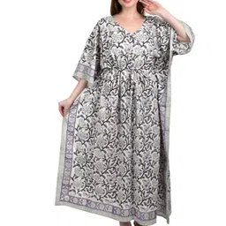 Fabric Venue Women Floral Print Kaftan Maxi Dress-image-70