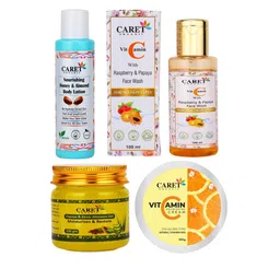 CARET ORGANIC Set of 4 Body Lotion, VitaminC Papaya Face Wash, Papaya Gel & Cream-picture-20