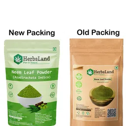 HerbsLand Set Of 4 Neem Leaf Powder Mack ForSkin Purification & Blemish Removal- 400g Each image 3