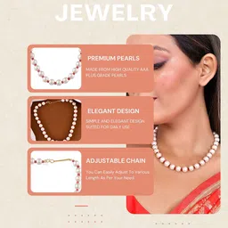 Anouk Gold-Plated Pearls Beaded Single Layer Necklace image 3