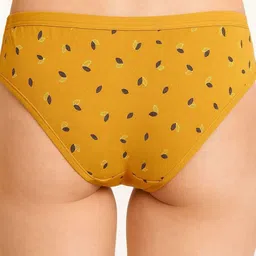 FiveFlag Pack Of 3 Printed Pure Combed Cotton Hipster Briefs image 5