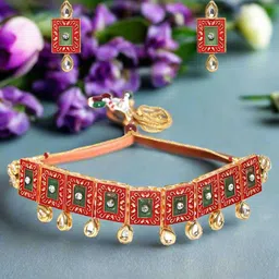 Anouk Gold-Plated Kundan-Studded Jewellery Set-picture-18