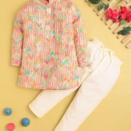 BAESD Boys Printed Regular Kurta with Pyjamas-picture-56