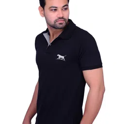 LA MILANO Men Polo Collar Slim Fit T-shirt image 3