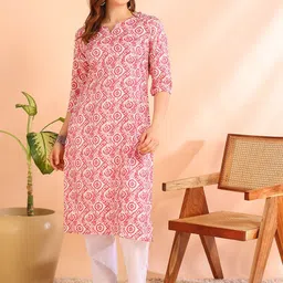 DSK STUDIO Printed Straight Kurta image 3