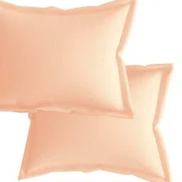 Sleeping Owls Peach-Coloured 210 TC King Bedsheet with 2 Pillow Covers image 2