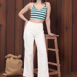 DressBerry Women Bootilicious Wide Leg High-Rise Stretchable Jeans image 5