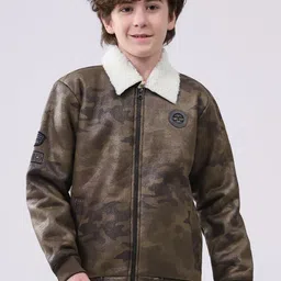 Monte Carlo Boys Spread Collar Camouflage Printed Bomber Jacket-picture-27