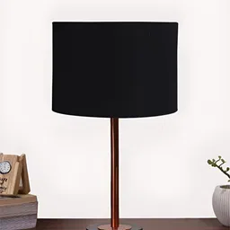 Aura Black Metal Contemporary Cylindrical Shaped Table Lamp-image-65