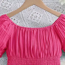 ethit Floral Print Puff Sleeve Fit & Flare Midi Dress image 3