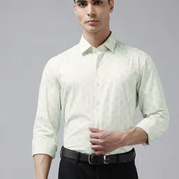 Arrow Printed Pure Cotton Slim Fit Formal Shirt-picture-32