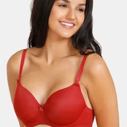 Zivame Women Solid Medium Coverage Underwired Lightly Padded Seamless T-shirt Bra-image-0