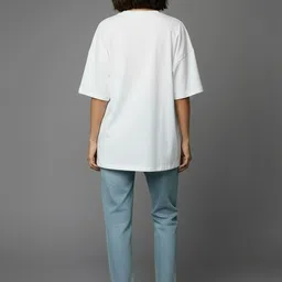 SZN Women Printed Drop-Shoulder Sleeves T-shirt image 5