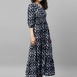 Raiyani Enterprise V-Neck Crepe Anarkali Kurta-picture-39