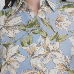 Belfry Floral Printed Pure Cotton Shirt & Shorts Co-Ords Set image 2