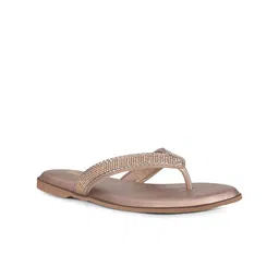 Bata Women Embellished T Strap Flats image 4