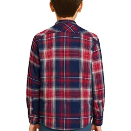 CAVIO Boys Comfort Checked Casual Shirt image 5